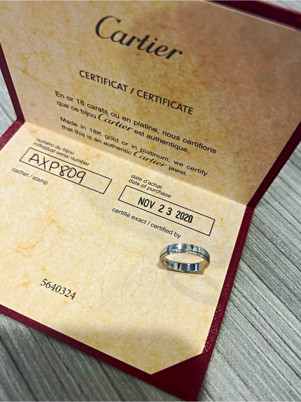 Cartier Men's Ring in Polished Silver Tone